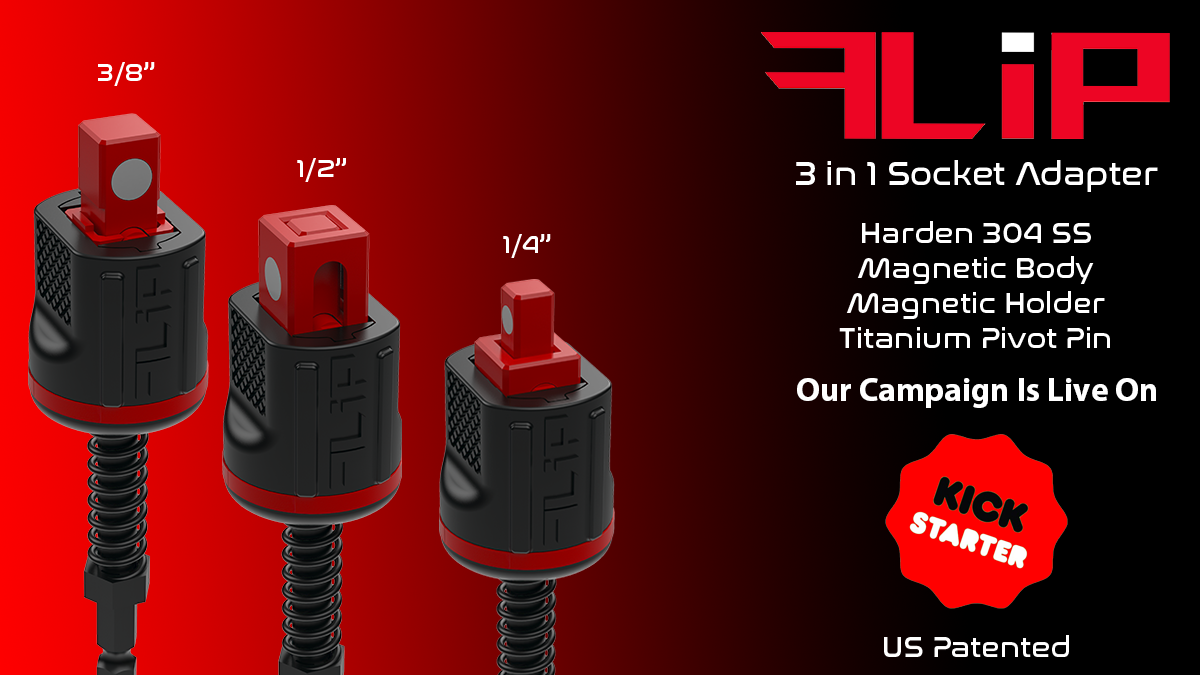 FLIP - The Unique 3 in 1 Socket Adapter