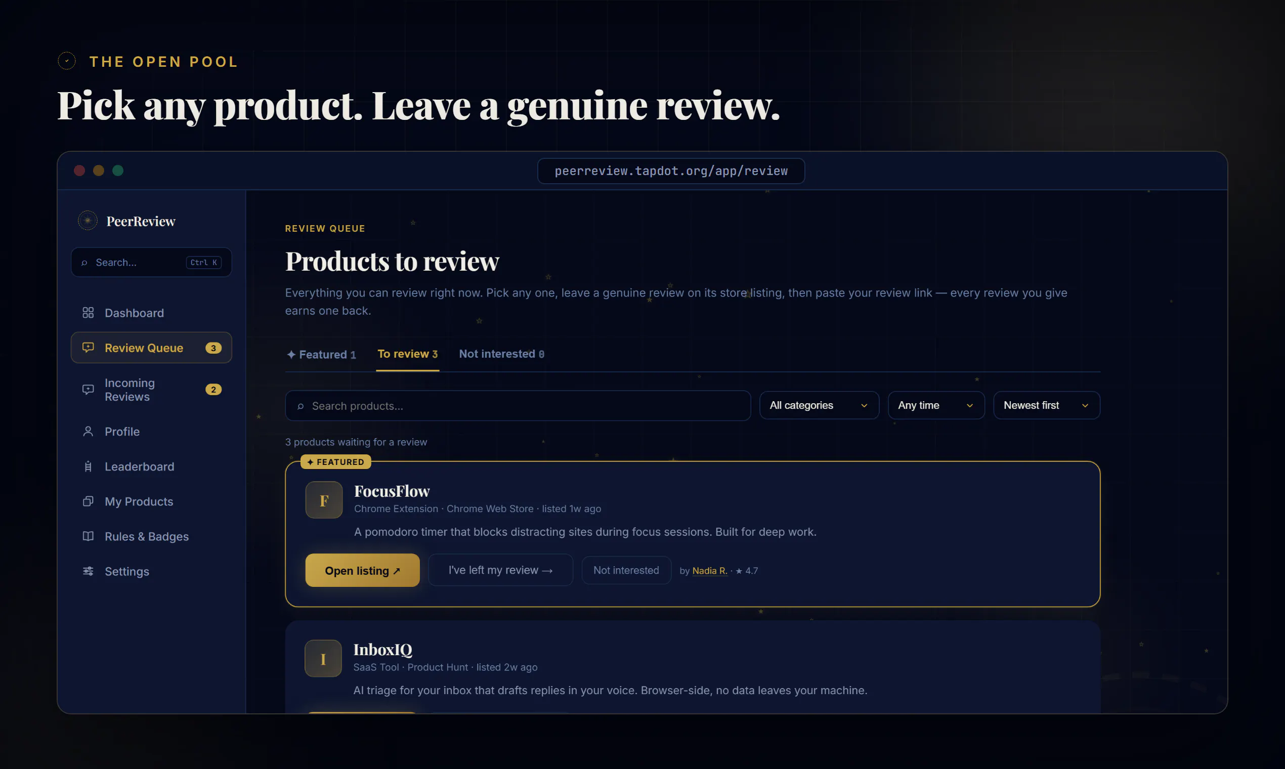 PeerReview gallery image