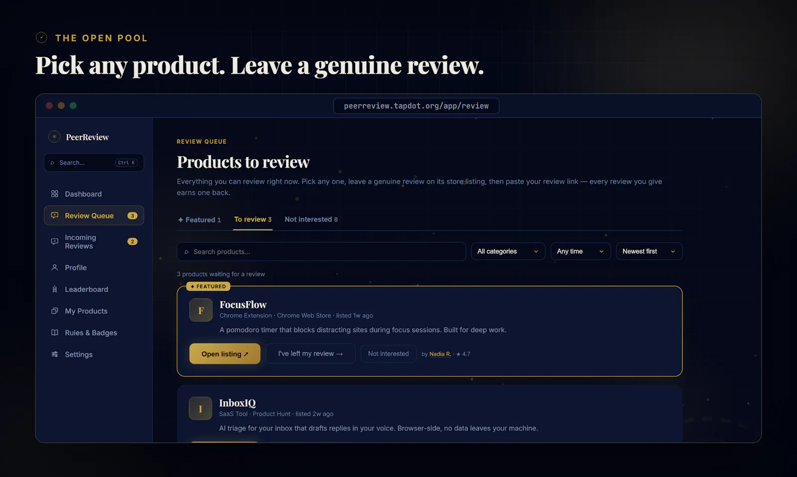 PeerReview screenshot 4