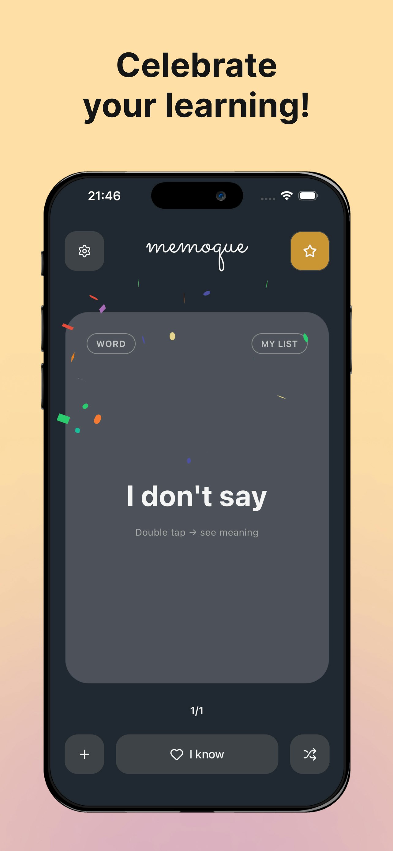 Learn Words Everyday - Memoque (New UI) - Screenshot 5 showing product features and functionality