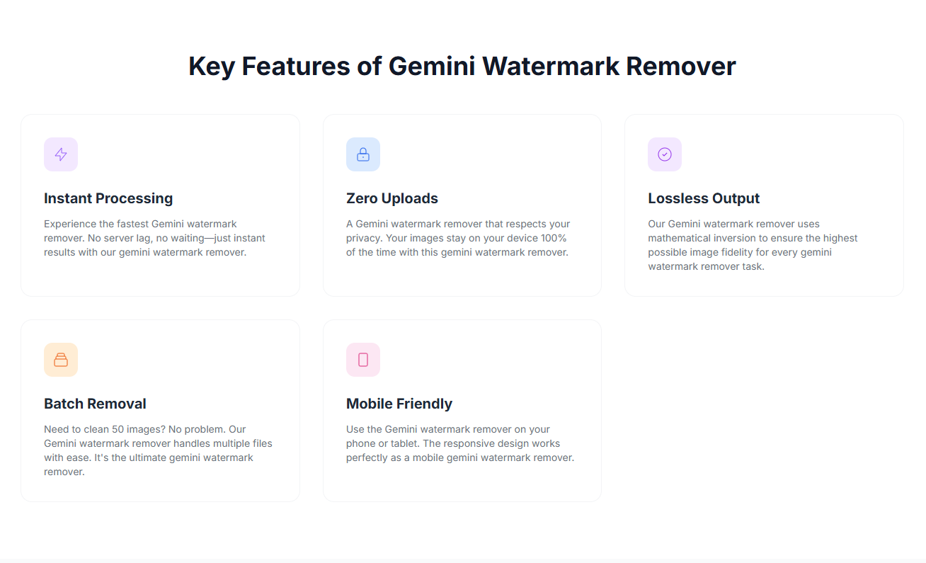 Free gemini watermark remover - Main product screenshot demonstrating key features and user interface