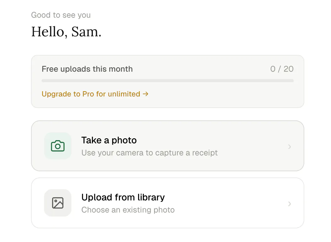 Save Receipts to Google Drive Instantly のプロダクトバナー