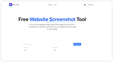 URL To PNG Free Website Screenshot gallery image