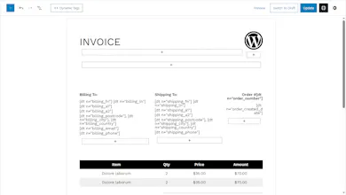 PDF Invoice Builder for WooCommerce gallery image