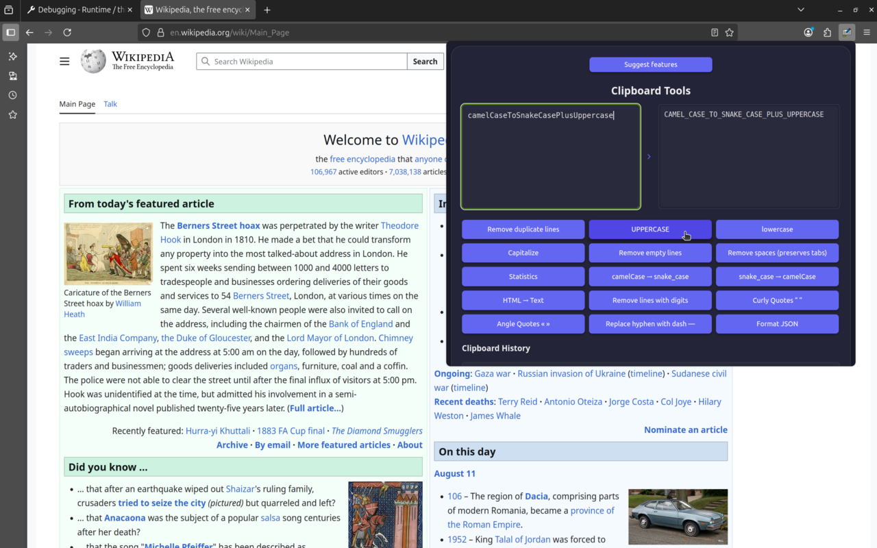 Strumenti degli appunti - Testo pulito e formato - Ottieni questa estensione per 🦊 Firefox media 1