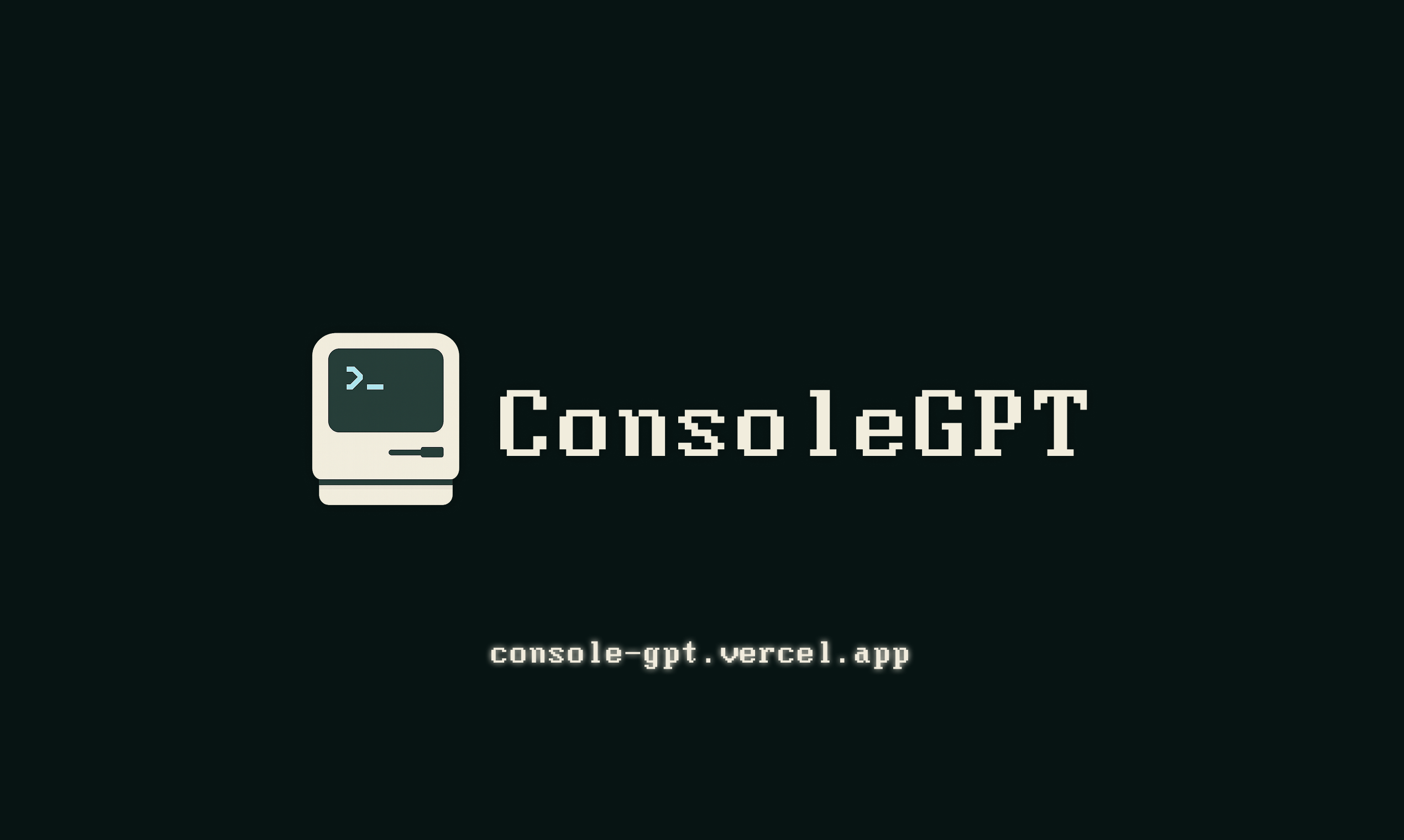 Consolegpt - Een chatgpt-kloon met retro-thema met een minimalistische console-gebruikersinterface media 6