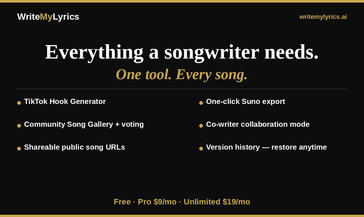 WriteMyLyrics gallery image