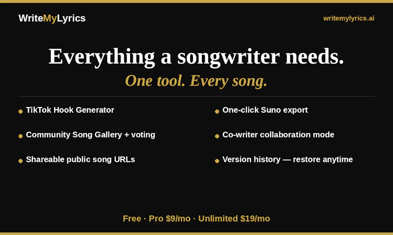 WriteMyLyrics screenshot 6