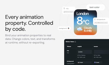Motion Tokens in Lottie Creator gallery image