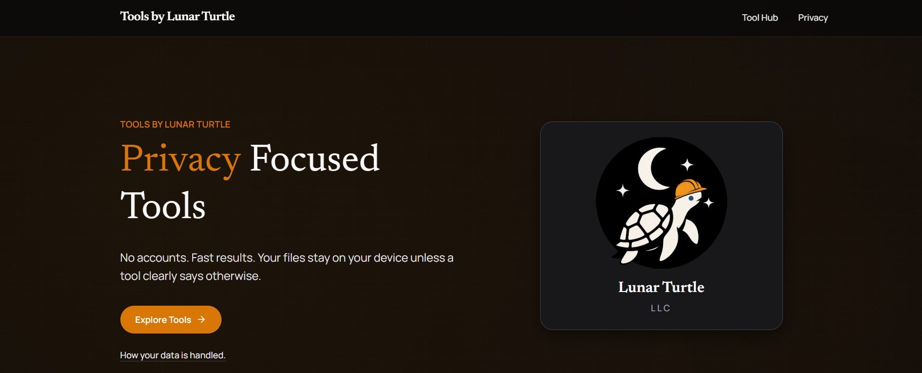 Tools by Lunar Turtle - Main product screenshot demonstrating key features and user interface