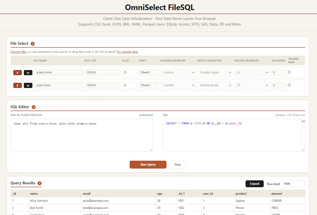 OmniSelect FileSQL gallery image