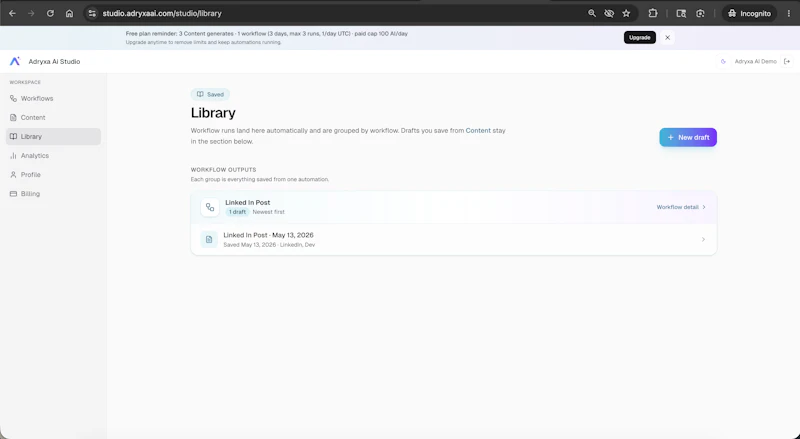 Adryxa AI Studio screenshot 4