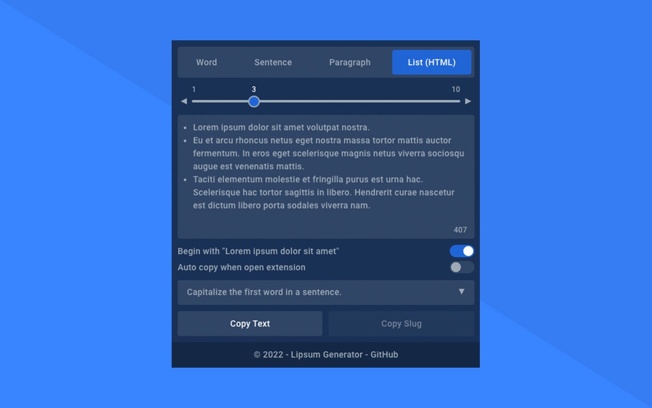 Lipsum Generator gallery image