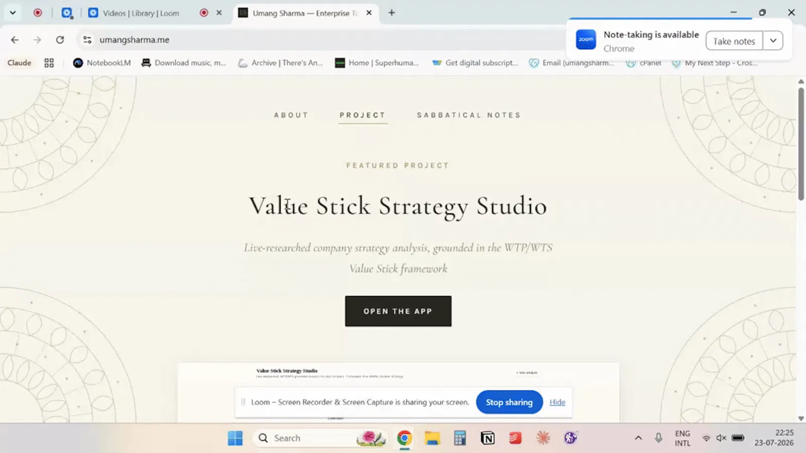 Value Stick Strategy Studio screenshot 1 (video preview)