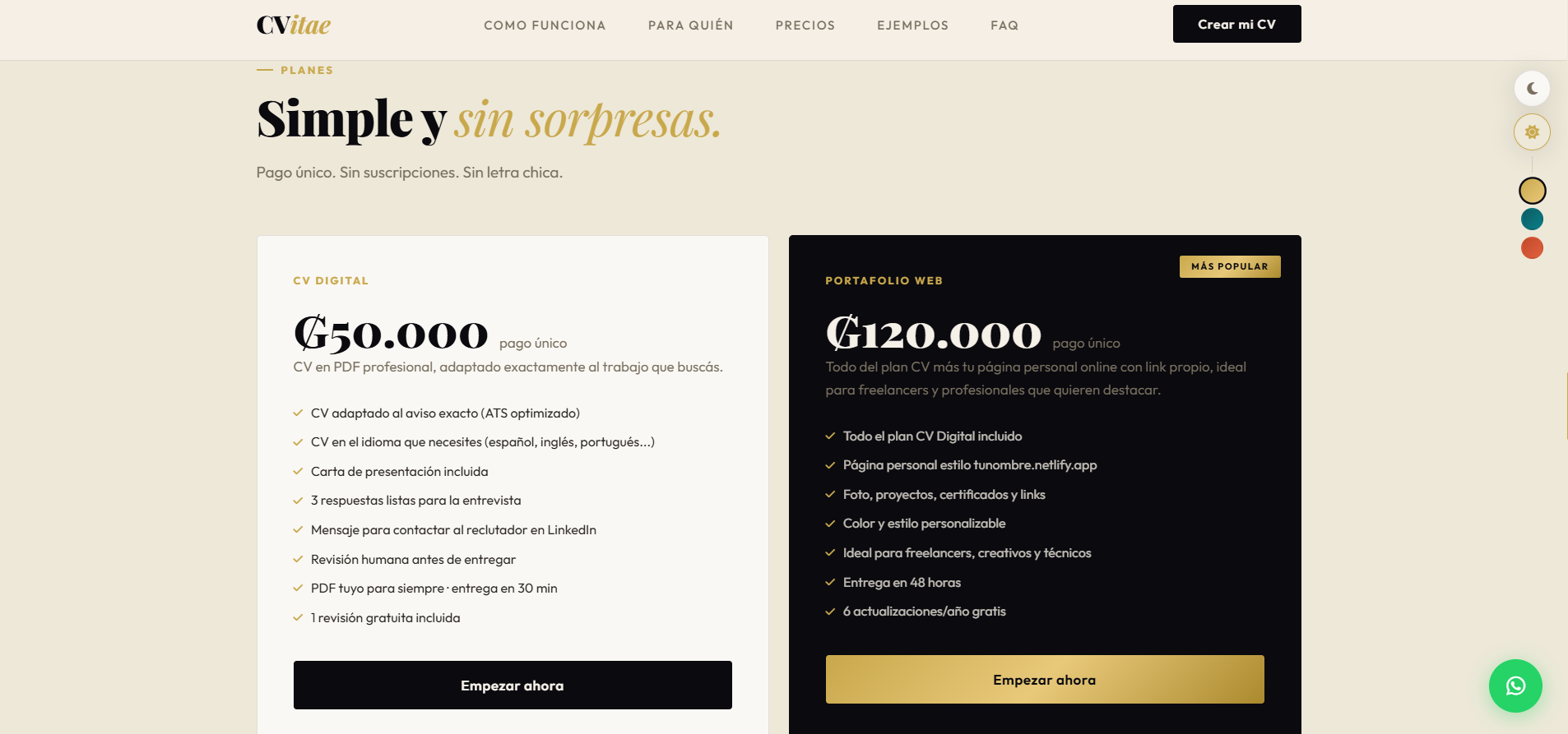 CVitae Generador de CV con IA automatico gallery image