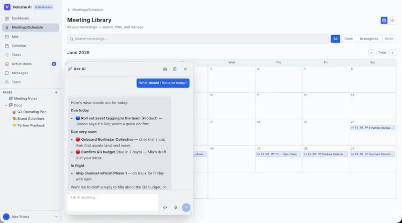 Veloshe AI Workspace screenshot 8