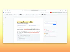 Open-source DOCX Editor gallery image