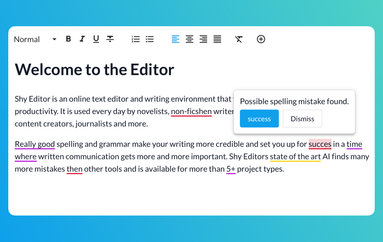 Shy Editor Image