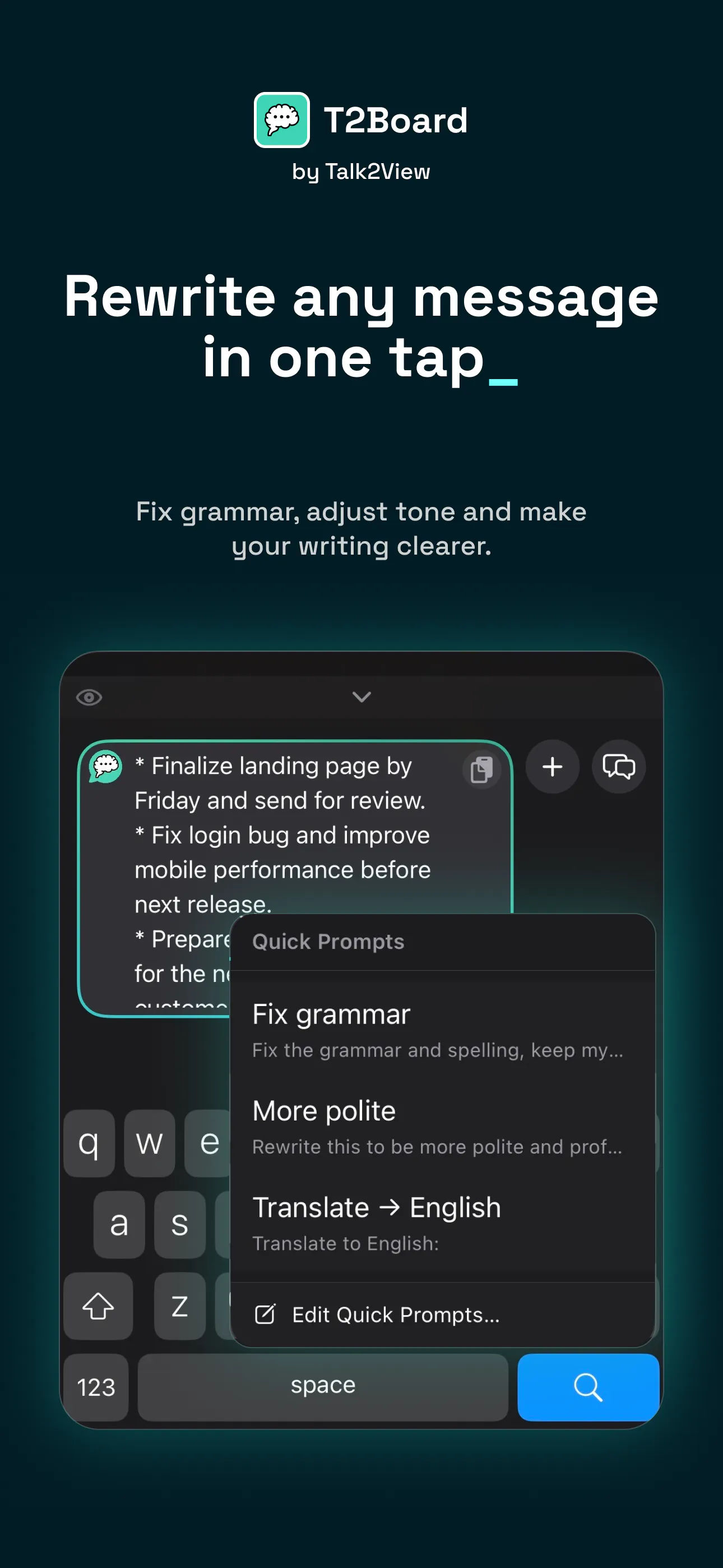 T2Board - Your AI assistant in every app 截图 3