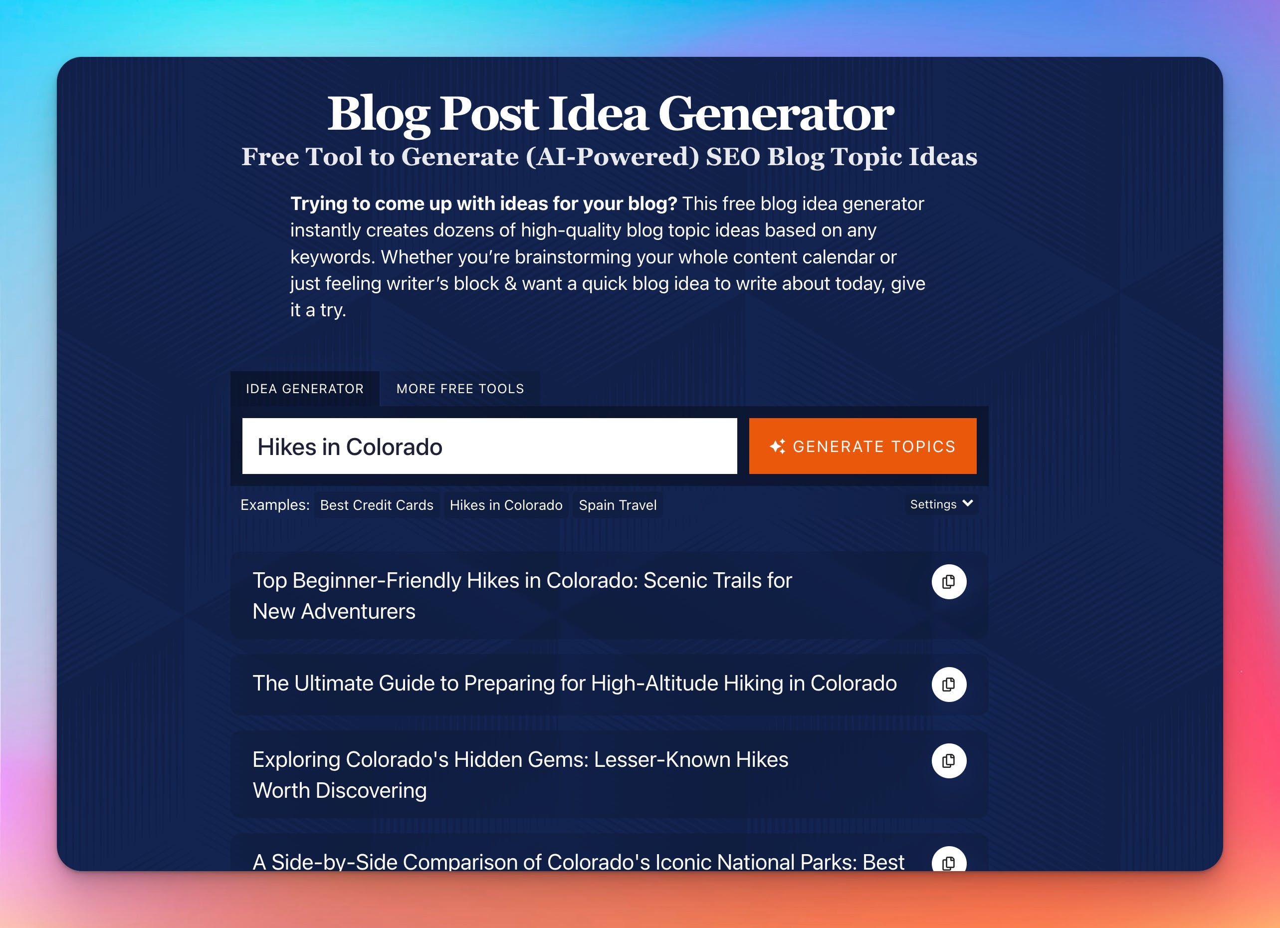 RyRob Blog Post Idea Generator media 1