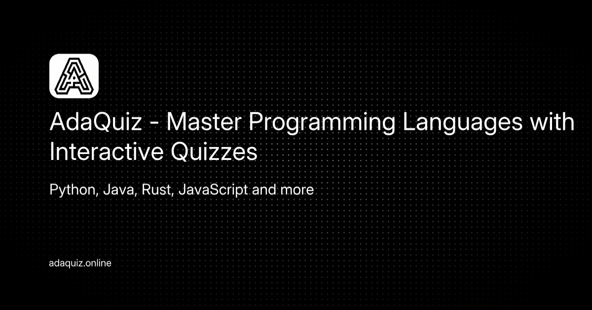 AdaQuiz - Main product screenshot demonstrating key features and user interface