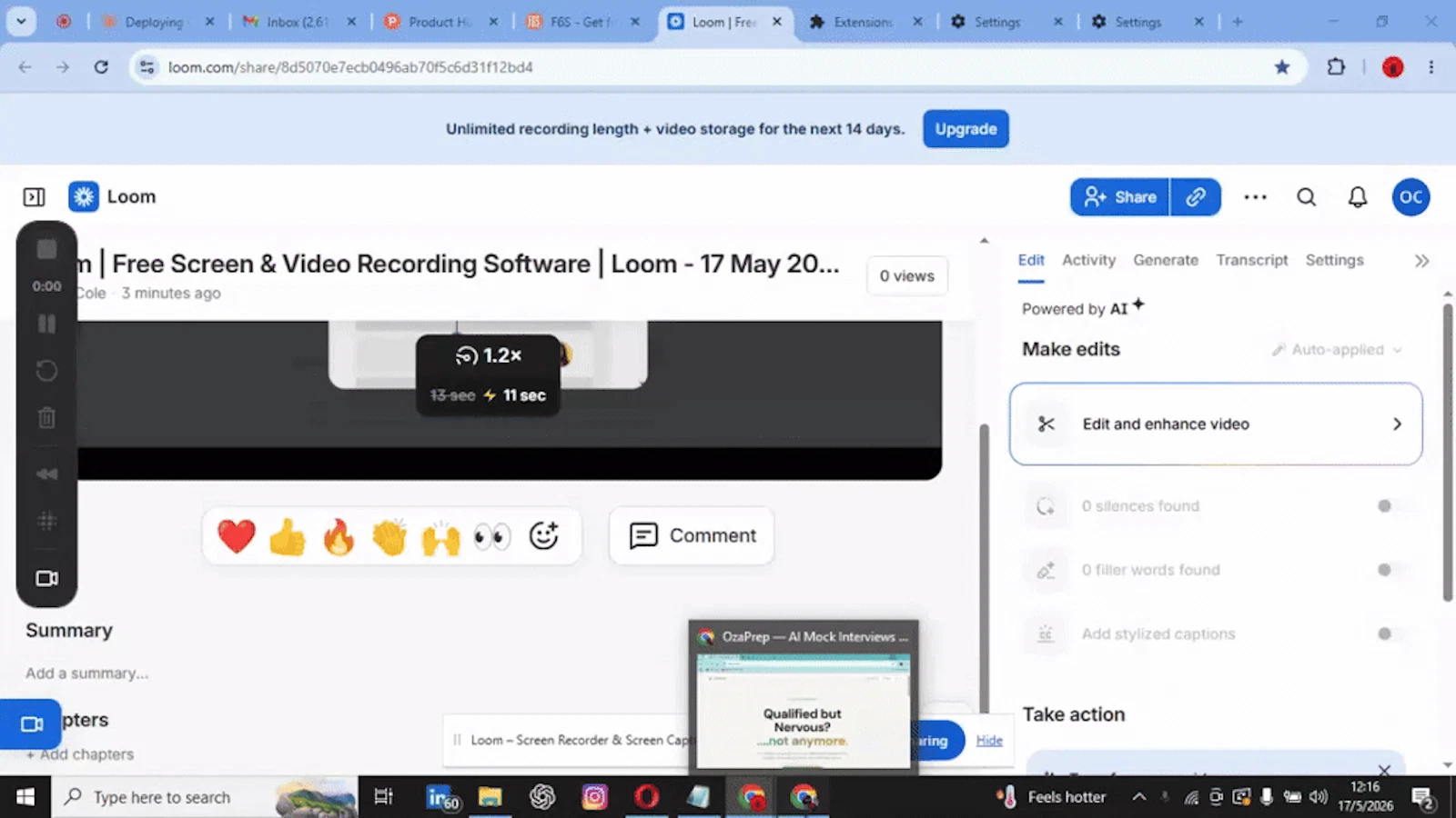 OzaPrep screenshot 1 (video preview)