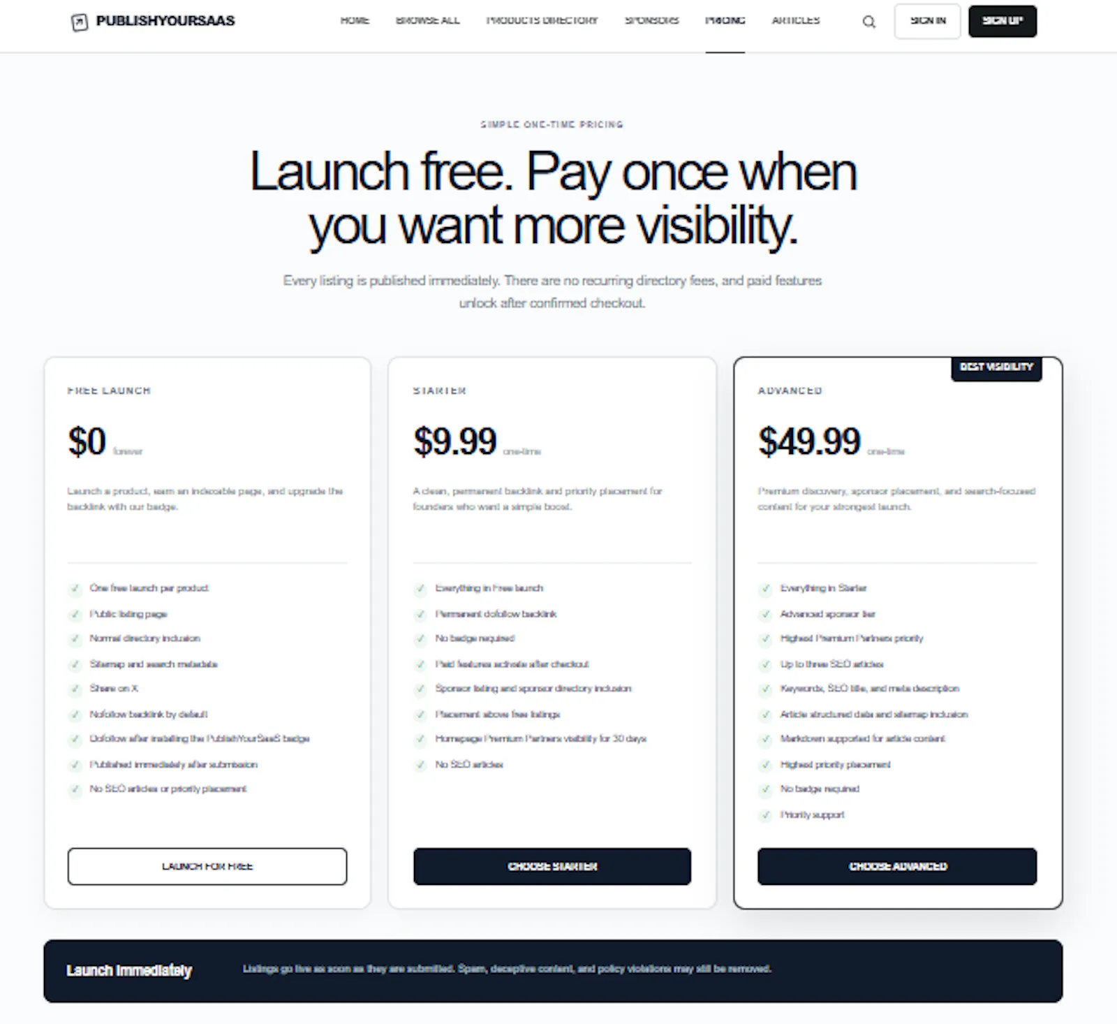 PublishYourSaaS — List Your SaaS Today! screenshot 4