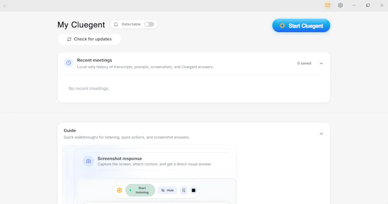 Cluegent screenshot 1
