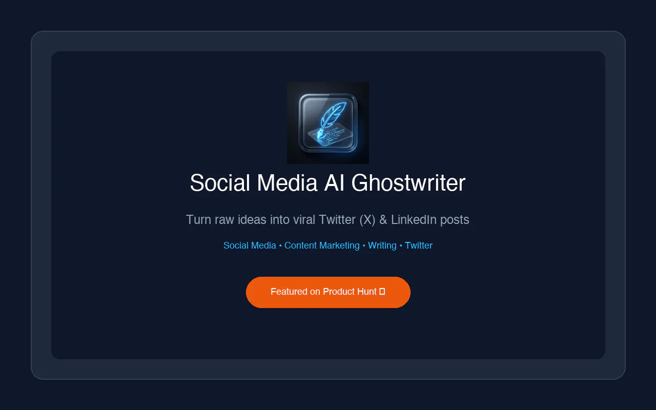 Social Media AI Ghostwriter gallery image