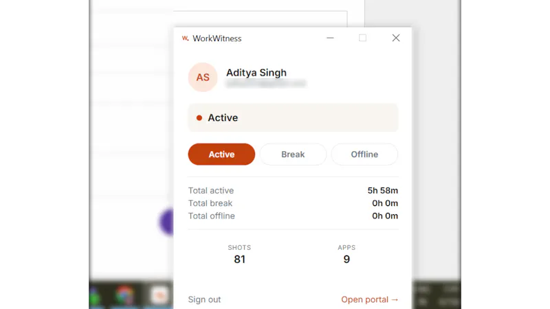 WorkWitness screenshot 4