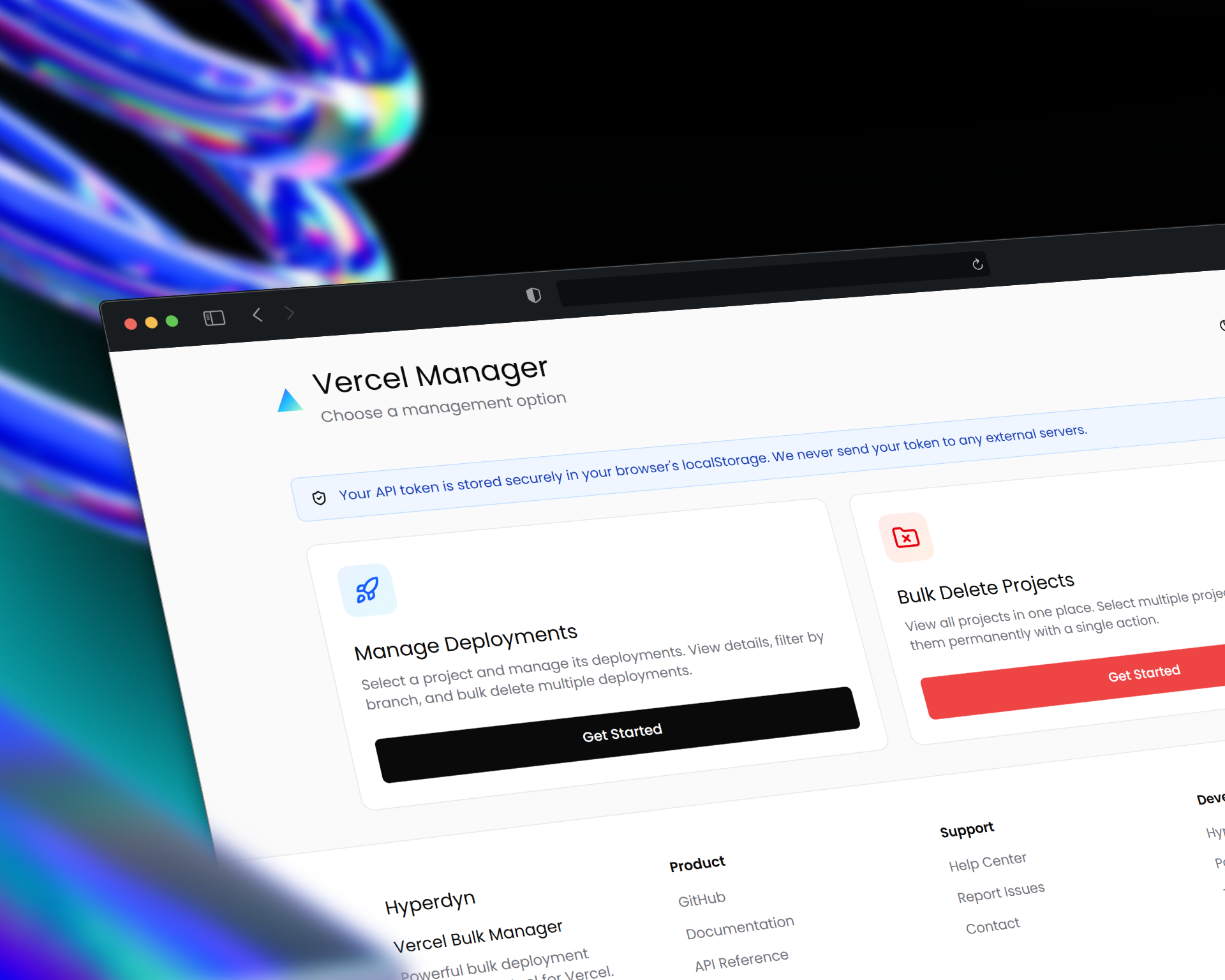 Vercel Bulk Manager gallery image