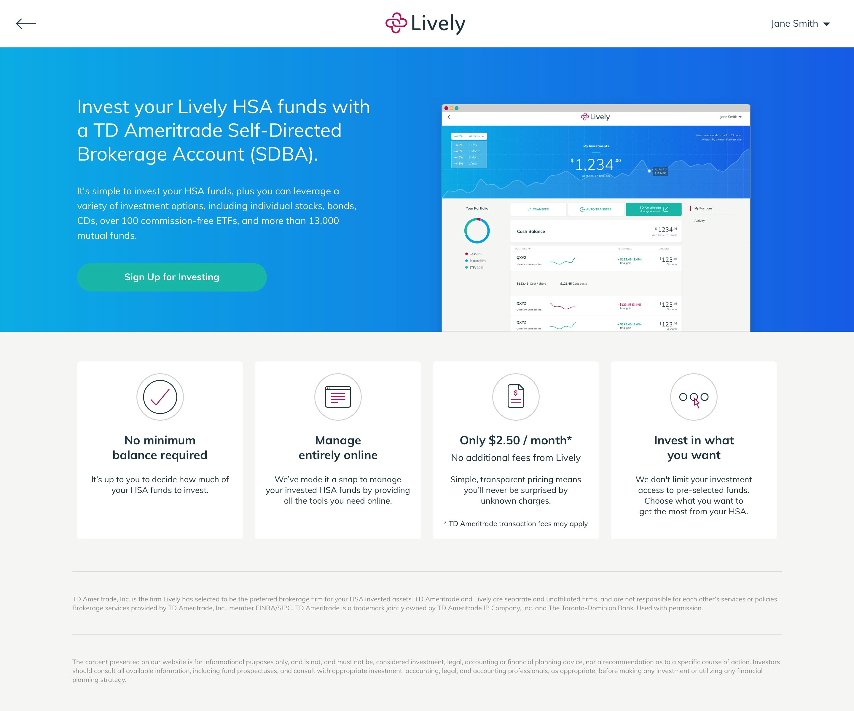 Lively HSA Investments gallery image