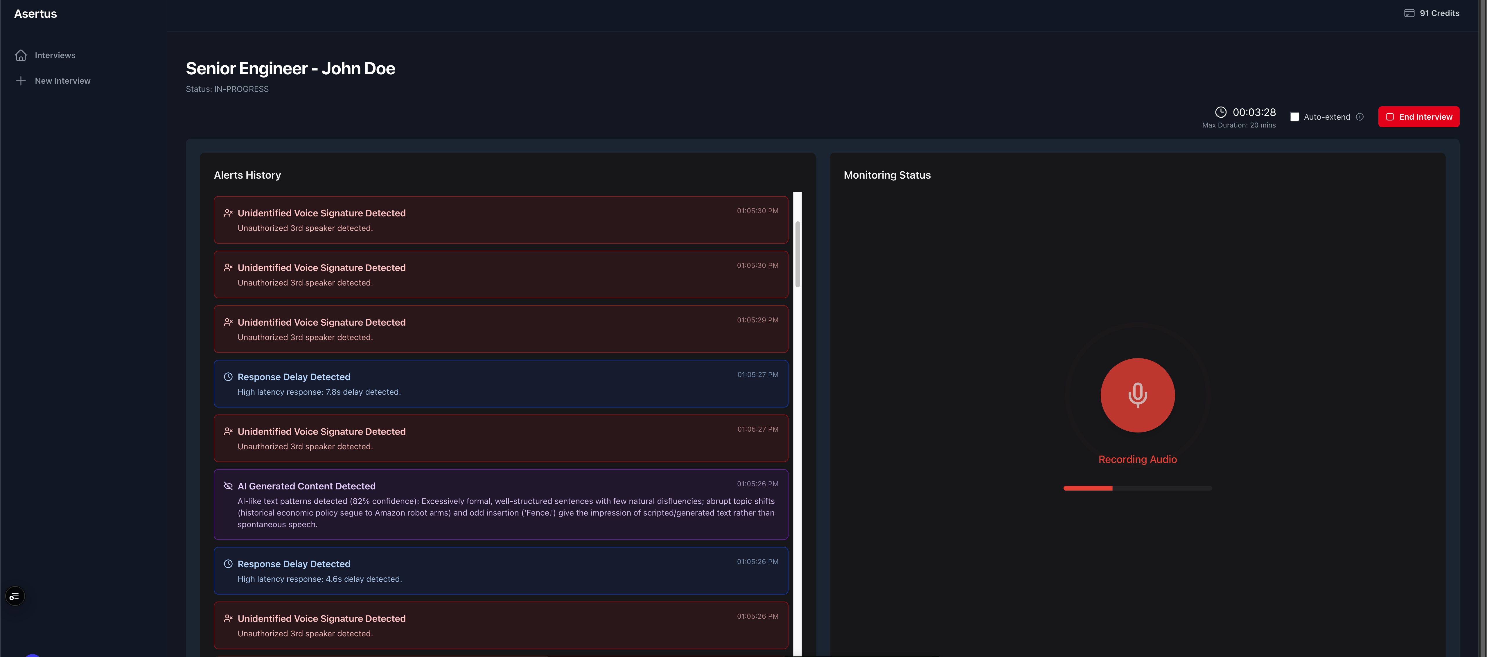 Asertus - Main product screenshot demonstrating key features and user interface