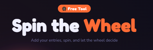 Free random wheel spinner online	