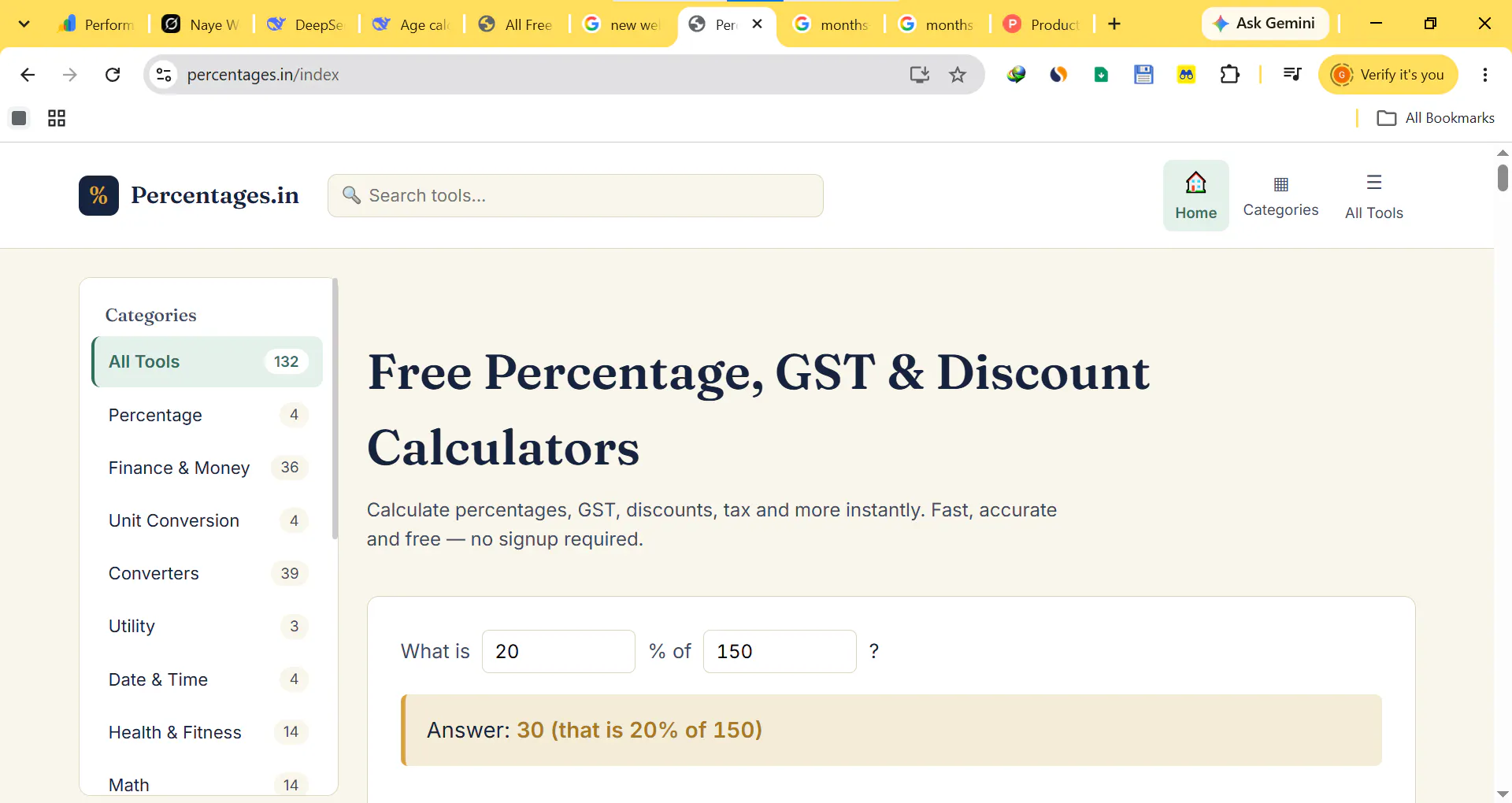 Percentages.in GST, Discount & gallery image