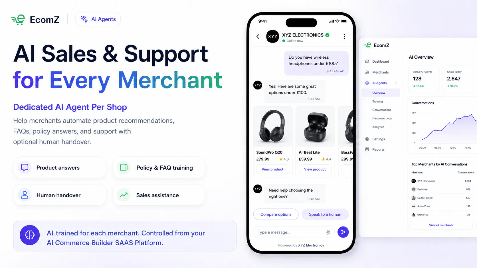 Ecomz AI Multi-Tenant SaaS Store Builder gallery image