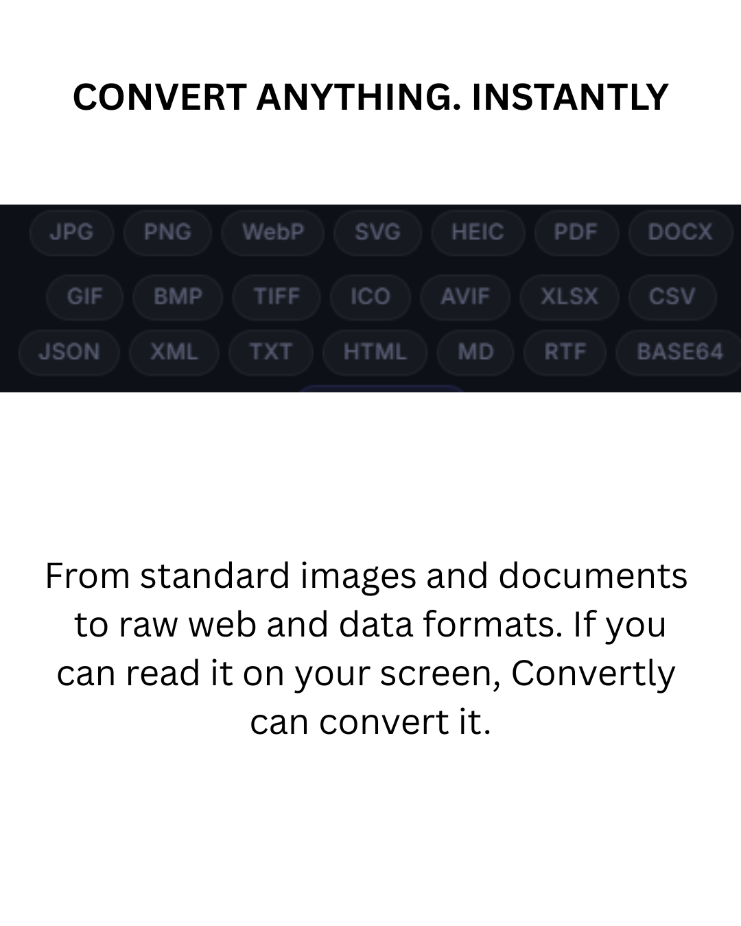 Convert files without uploads or tabs gallery image