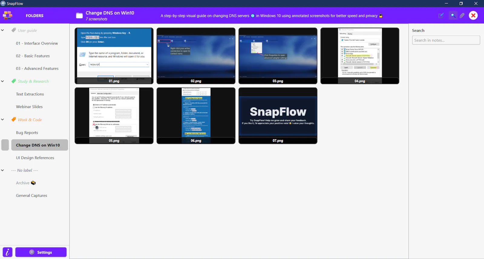 SnapFlow screenshot 1
