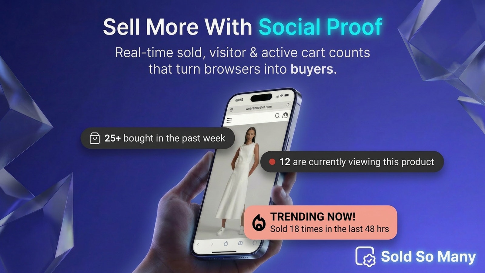 Sold So Many: Social Proof Messaging gallery image