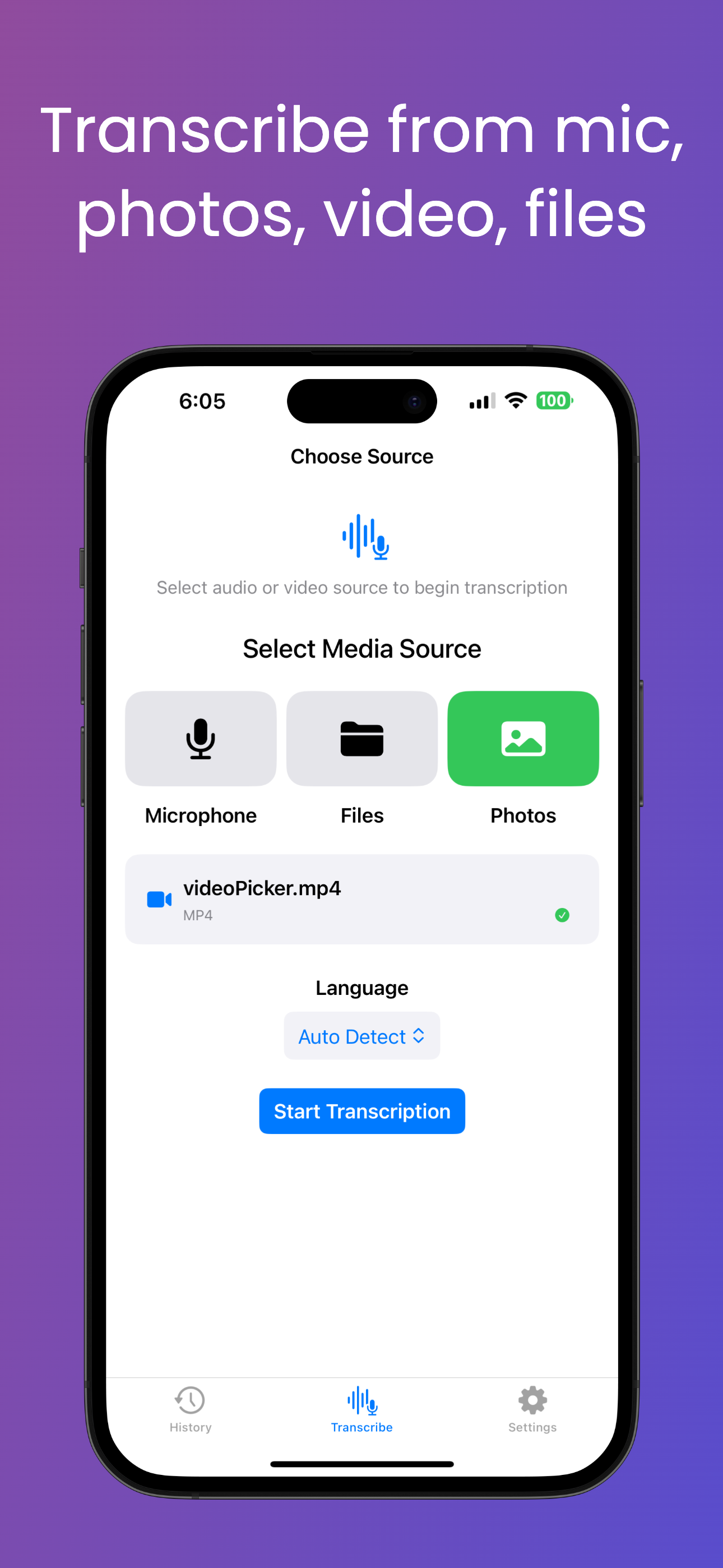 Média Moteur de transcription AI - Transcription et traduction de l'IA 1