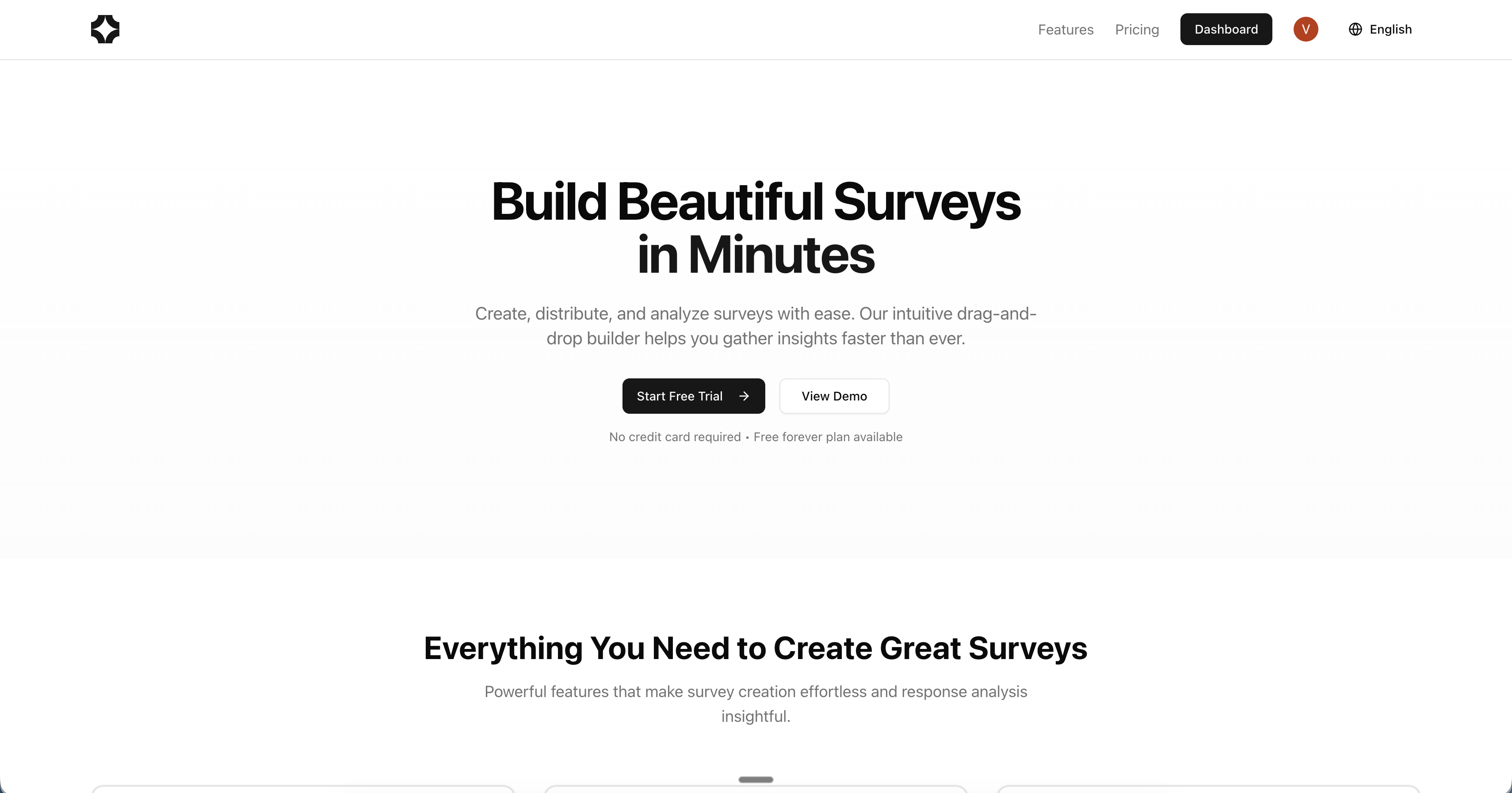 Clumie Surveys - Main product screenshot demonstrating key features and user interface