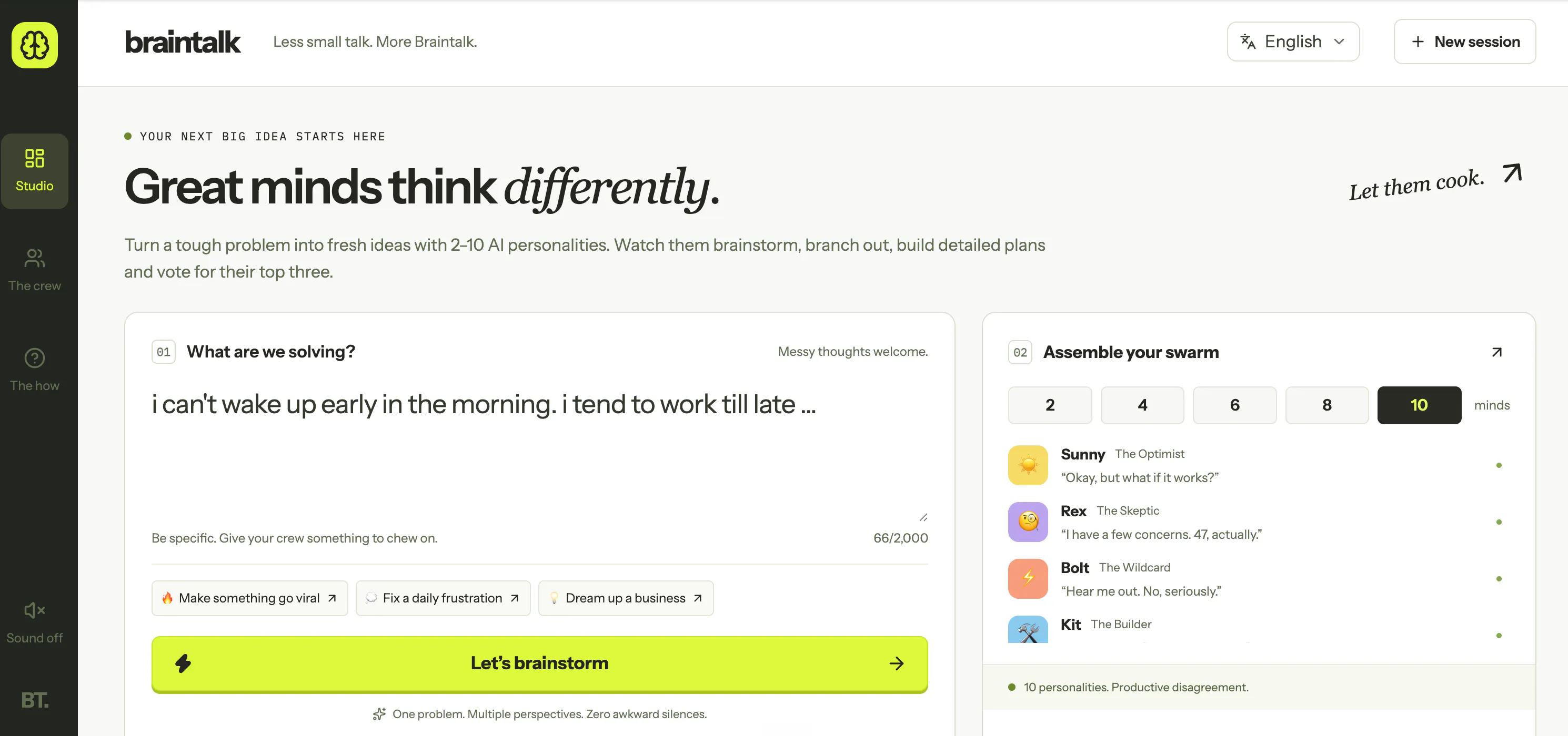 BrainTalk - Watch an AI Swarm Brainstorm gallery image