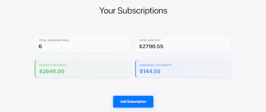 SubRemindr gallery image