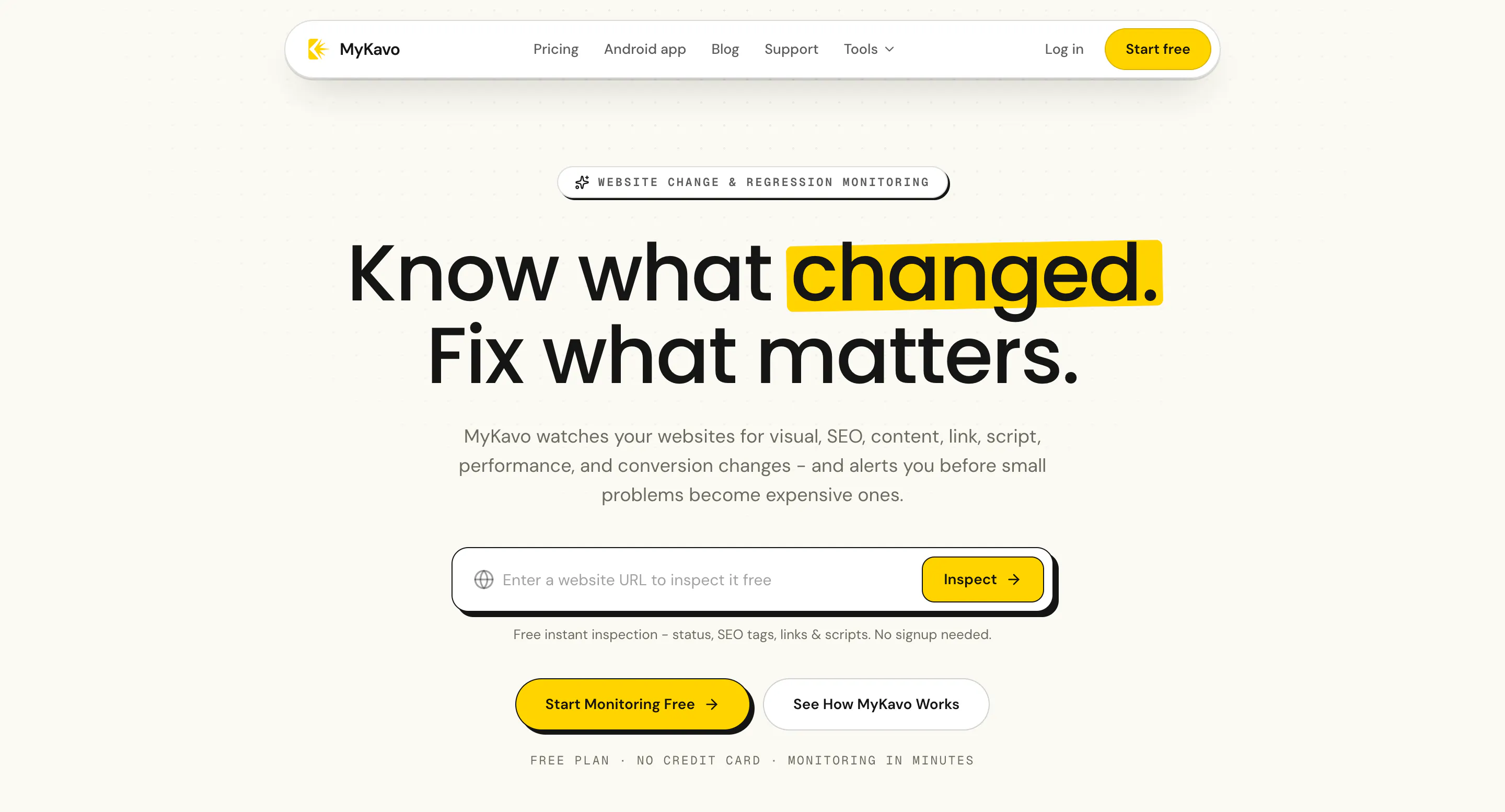 MyKavo - Website & regression monitoring gallery image