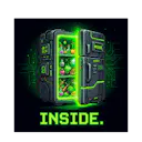 Inside.