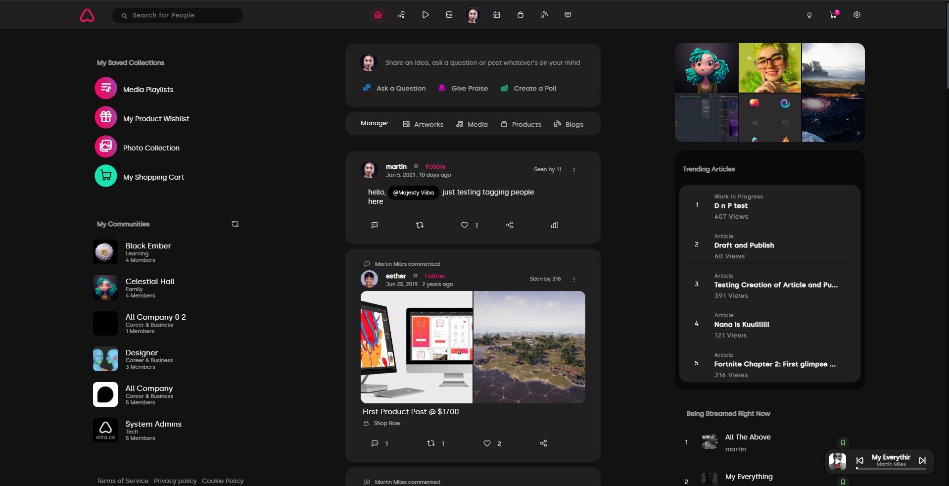 Aiira Social Platform gallery image