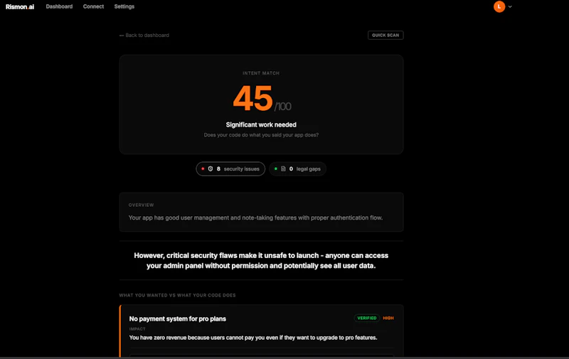 Rismon.ai screenshot 6