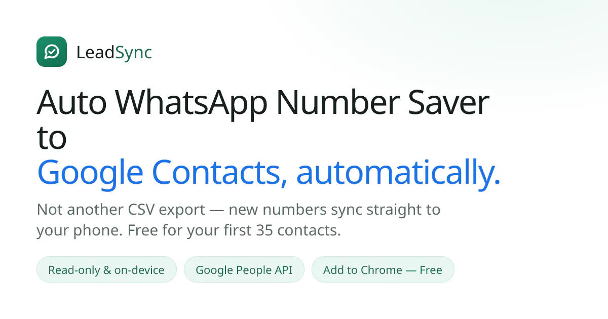 LeadSync gallery image