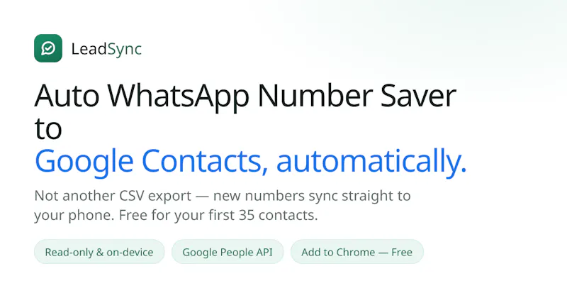 LeadSync screenshot 2