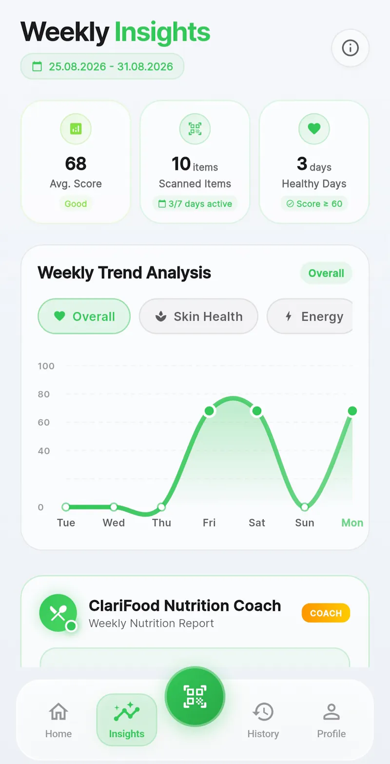 ClariFood screenshot 4